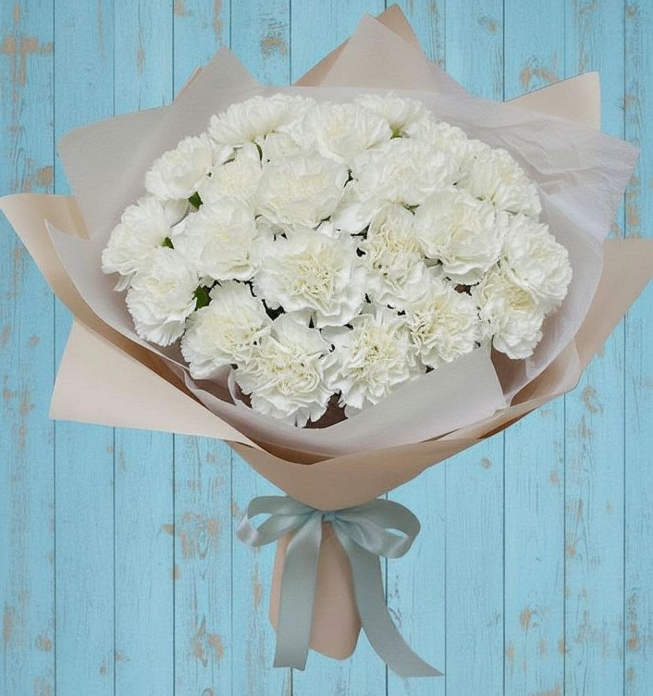 Букет цветов из: Гвоздики в Красном Логе