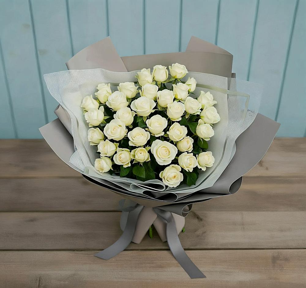 Букет Белоснежная нежность в Красном Логе