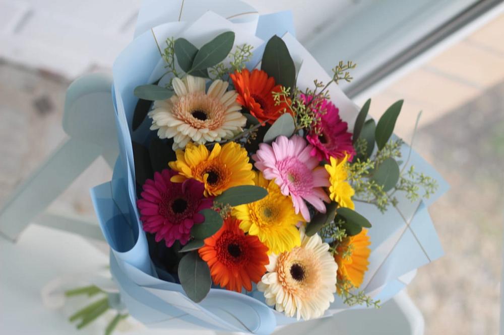 Букет цветов из: Герберы в Красном Логе