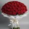 Букет 101 Красная роза Блэк Мэджик в Красном Логе