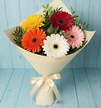 Букет цветов из:  Герберы в Красном Логе