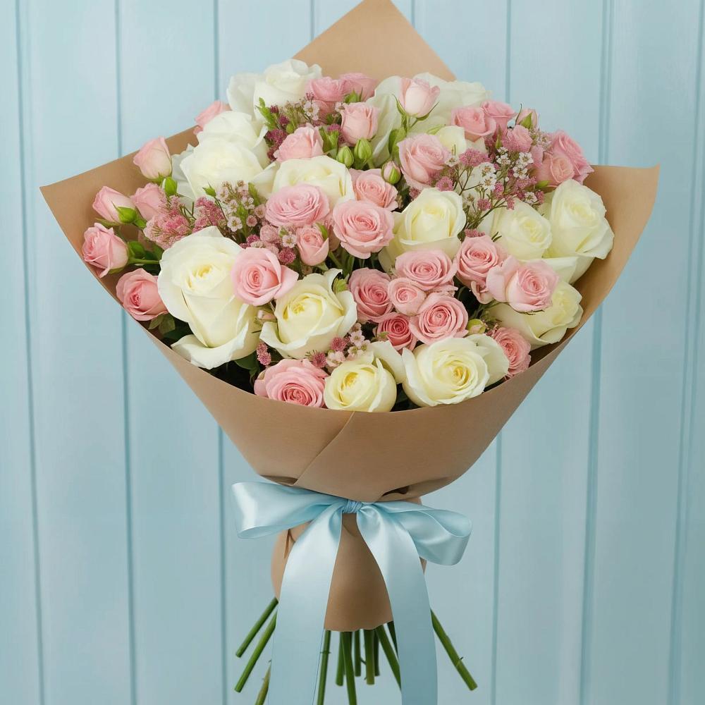 Букет цветов из: Розы в Красном Логе