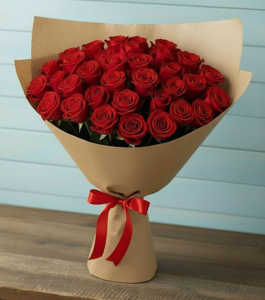 Букет Красные розы Милано в Красном Логе