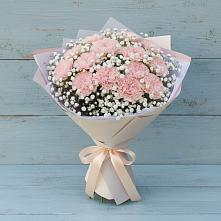 Букет цветов из:  Гвоздики #REPLACE_PRED# Красном Логе