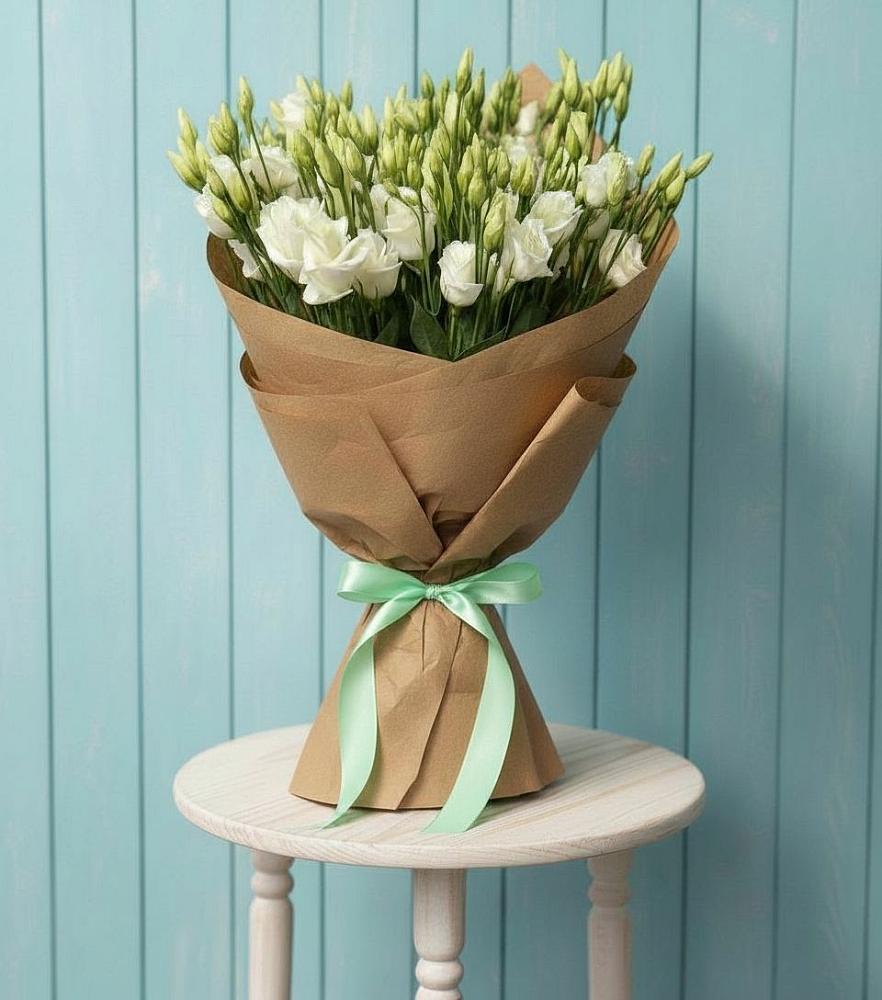 Букет цветов из: Лизиантусы в Красном Логе