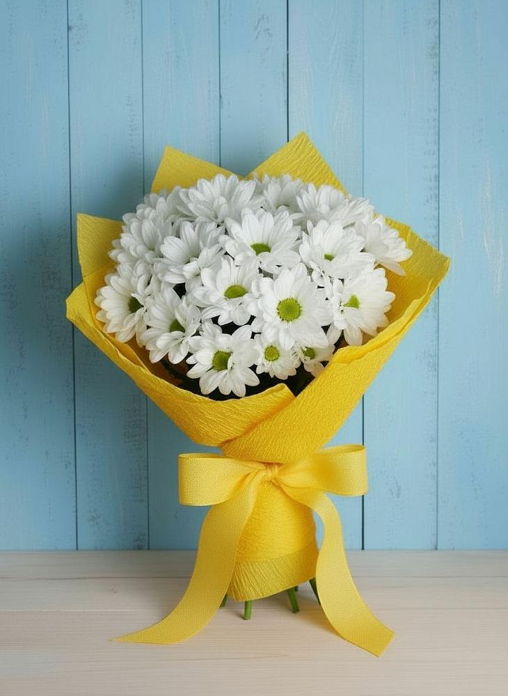 Букет цветов из: Хризантемы в Красном Логе