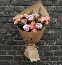 Букет цветов из:  Розы в Красном Логе