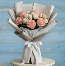 Букет цветов из:  Розы #REPLACE_PRED# Красном Логе