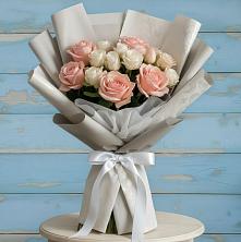 Букет цветов из:  Розы в Красном Логе