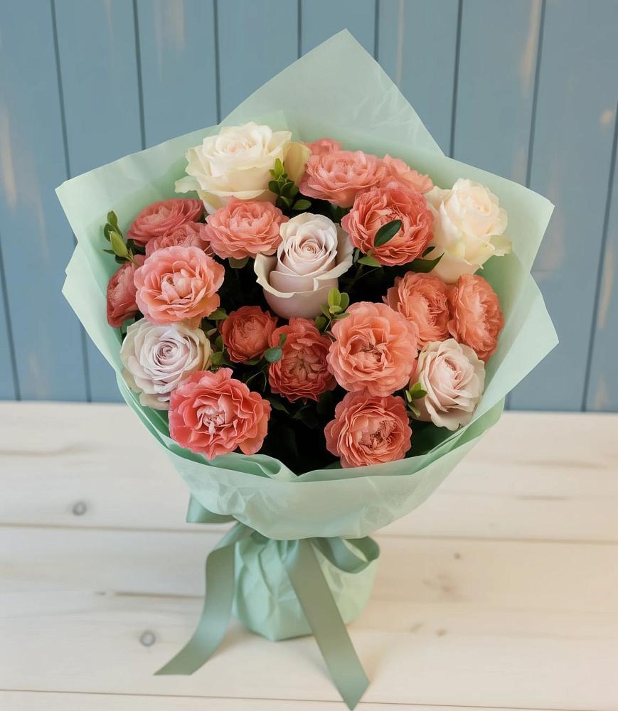 Букет цветов из: Розы в Красном Логе