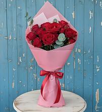 Букет цветов из:  Розы #REPLACE_PRED# Красном Логе