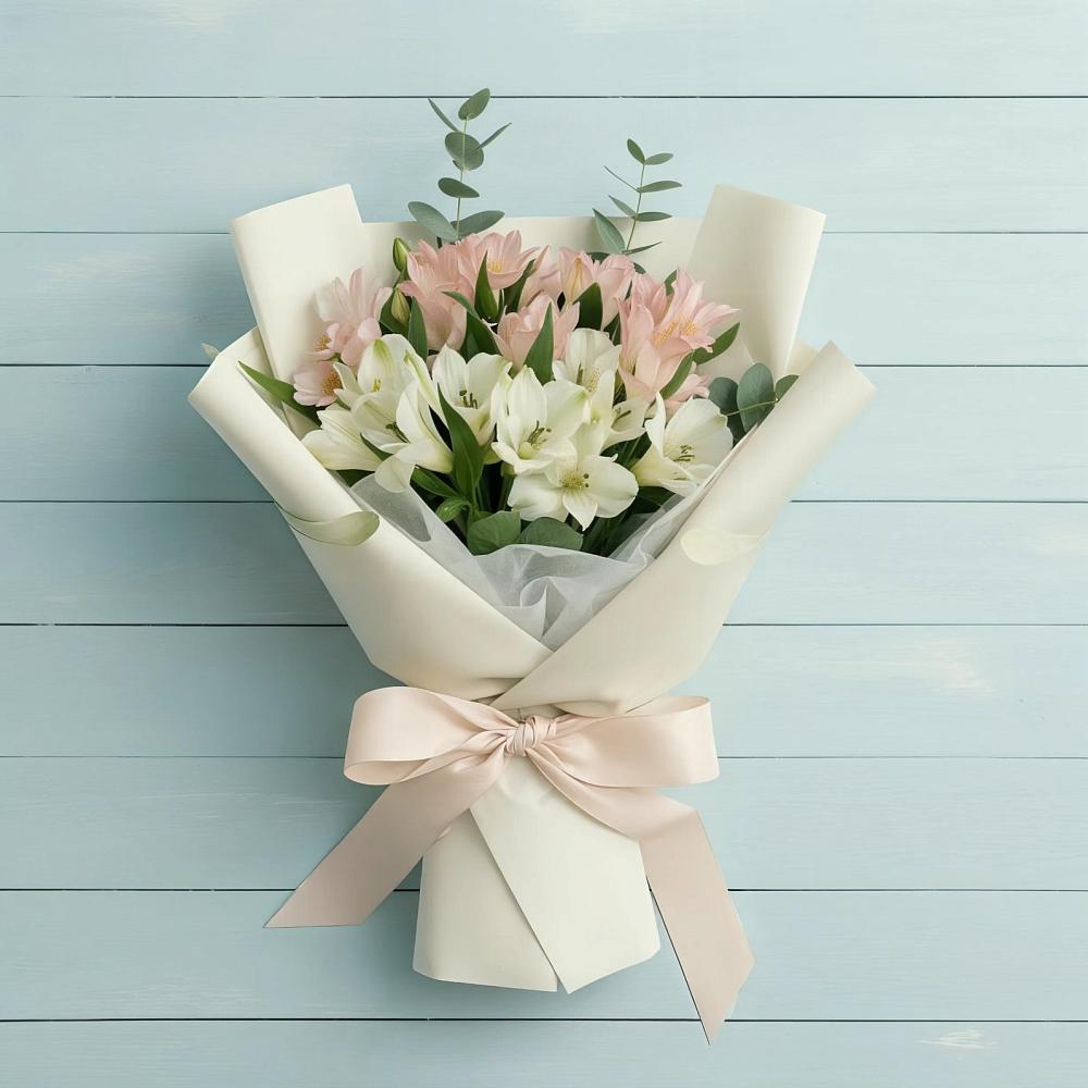 Букет цветов из: Альстромерии в Красном Логе