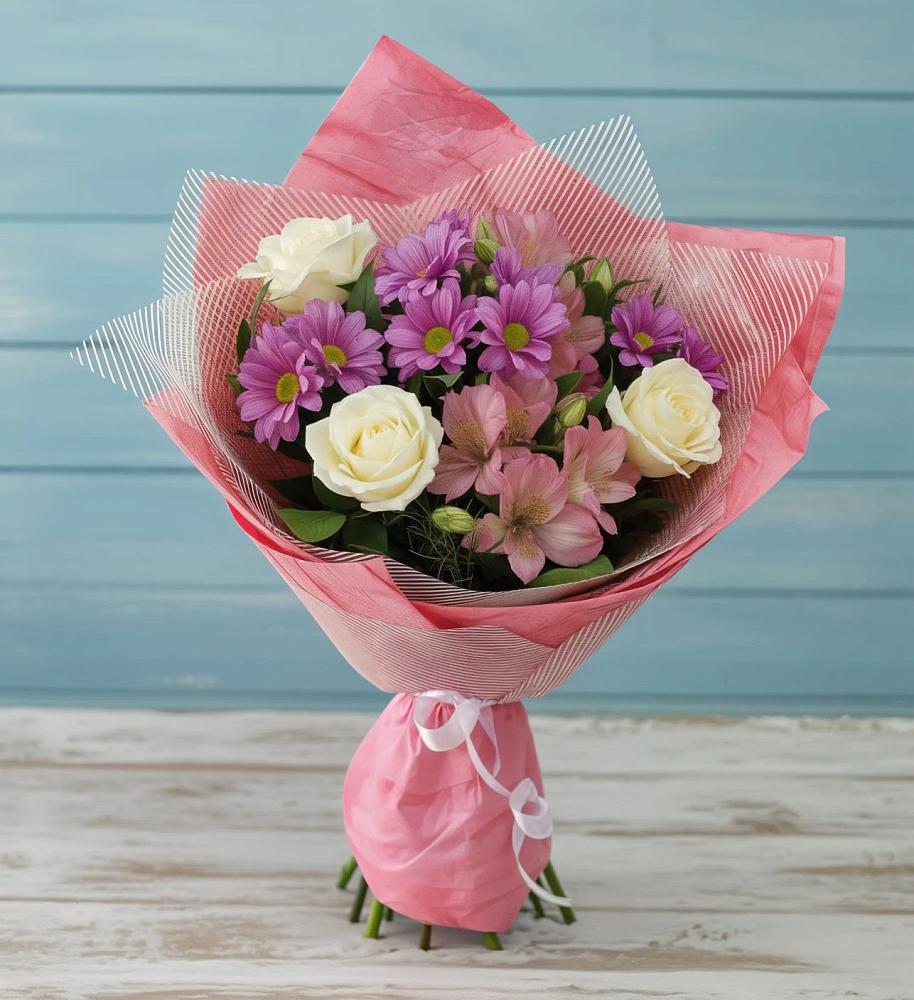 Букет цветов из: Герберы в Красном Логе