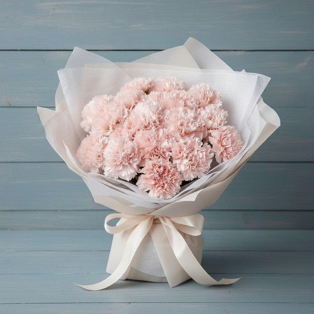 Букет цветов из: Гвоздики в Красном Логе