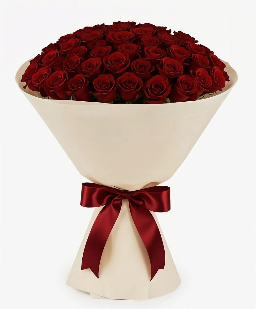 Букет 101 Бордовая роза Блэк Бакарра в Красном Логе