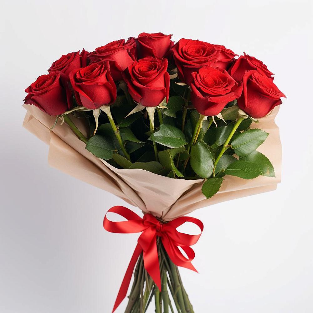 Букет 11 Красных роз Эдлесс Лав в Красном Логе