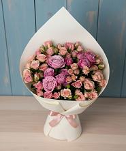 Букет цветов из:  Розы в Красном Логе